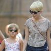 Michelle Williams et sa fille Matilda, sept ans, en promenade au Bronx Zoo à New York. Le 31 août 2012.