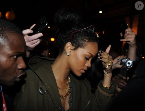 Rihanna à Gare du Nord, le 1er septembre 2012.