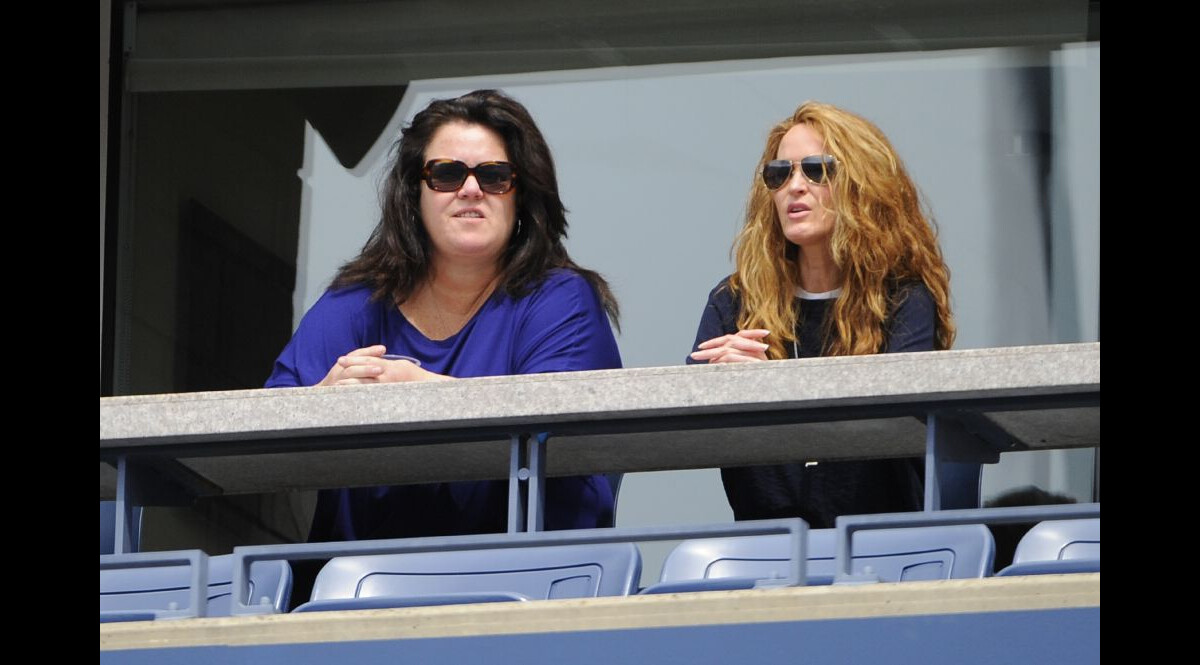 Photo : Rosie O'Donnell et sa femme Michelle Rounds lors du match d ...