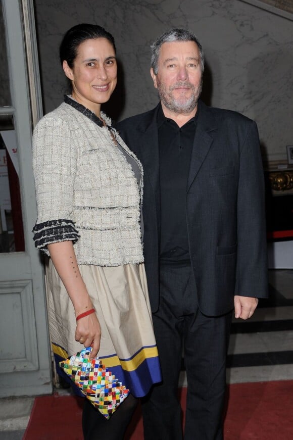 Philippe Starck et son épouse Yasmine à Paris le 8 juin 2011.