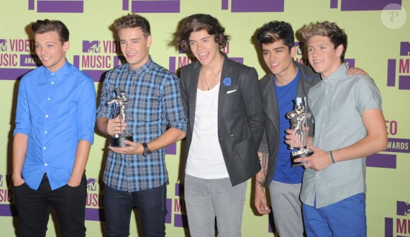 One Direction au MTV Video Music Awards au Staples Center de Los Angeles le 6 septembre 2012