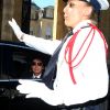Paul McCartney sort de l'Elysée samedi 8 septembre 2012 avec sa femme Nancy, après avoir été décoré de la Legion d'Honneur