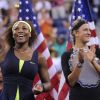 Serena Williams a décroché son quatrième US Open et son quinzième Grand Chelem en venant à bout de Victoria Azarenka en finale de l'US Open le 9 septembre 2012