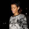 Rihanna, sexy en mini-short noir, arrive au restaurant Giorgio Baldi à Santa Monica. Le 11 septembre 2012.