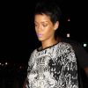 Rihanna, sexy en mini-short noir, arrive au restaurant Giorgio Baldi à Santa Monica. Le 11 septembre 2012.