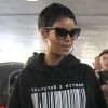 Rihanna, détendue à son arrivée à l'aéroport de Los Angeles. Le 10 septembre 2012.