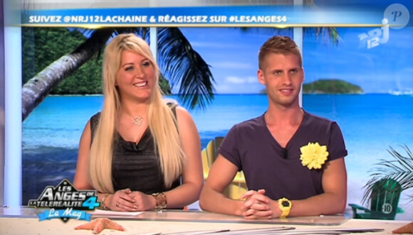 Loana et Benoît dans Les Anges de la télé-réalité 4 - Le Mag, jeudi 26 avril 2012 sur NRJ 12