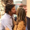 Bradley Cooper embrasse sa partenaire Gillian Vigman sur le tournage de Very Bad Trip 3 à Los Angeles le 12 septembre 2012