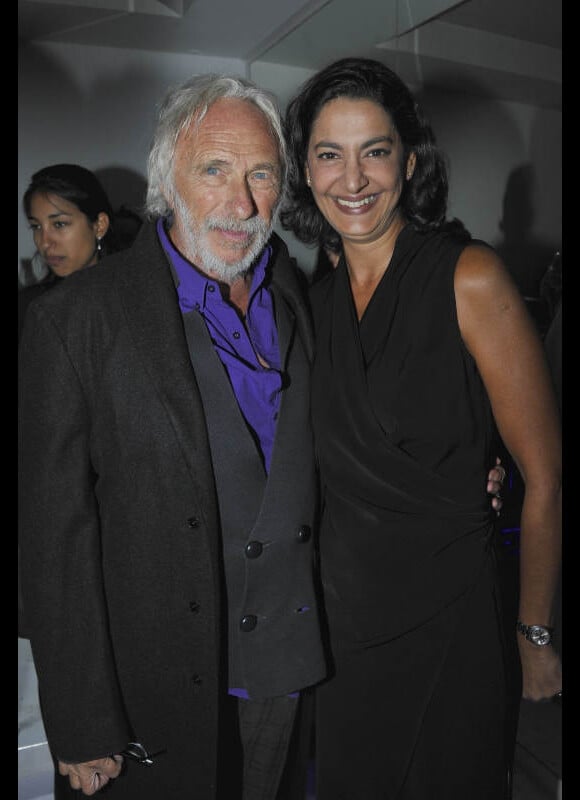 Pierre Richard et sa femme lors de la soirée de lancement de la collection haute joaillerie 10 Royale, par Kenzo Takada et Vianney d'Alançon au 10 rue Royale, le 12 septembre 2012