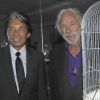 Kenzo Takada et Pierre Richard lors de la soirée de lancement de la collection haute joaillerie 10 Royale, par Kenzo Takada et Vianney d'Alançon au 10 rue Royale, le 12 septembre 2012