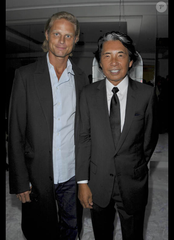 Arnaud Lemaire et Kenzo Takada lors de la soirée de lancement de la collection haute joaillerie 10 Royale, par Kenzo Takada et Vianney d'Alançon au 10 rue Royale, le 12 septembre 2012