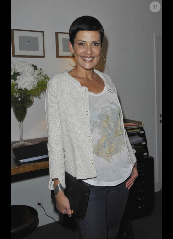 Cristina Cordula lors de la soirée de lancement de la collection haute joaillerie 10 Royale, par Kenzo Takada et Vianney d'Alançon au 10 rue Royale, le 12 septembre 2012