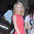 Emma Stone, craquante pour assister au défilé Calvin Klein printemps-été 2013. New York, le 13 septembre 2012.
