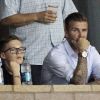 Brooklyn Beckham aussi fashion que son père à un match de foot. Los Angeles, le 14 septembre 2012.
