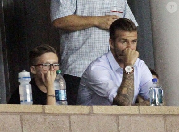 Brooklyn Beckham, aussi stylé que son père ! Los Angeles, le 14 septembre 2012.