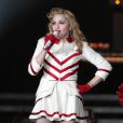 Madonna sur scène à l'occasion du MDNA Tour à New York, le 6 septembre 2012.