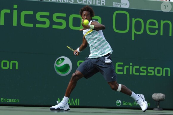 Gaël Monfils à Key Biscayne le 1er avril 2009