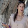 Alessandra Ambrosio et sa fille Anja s'accordent un moment de détente entre filles dans un parc de Los Angeles. Le 19 septembre 2012