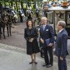 Le roi Carl XVI Gustaf de Suède, la reine Silvia, la princesse Victoria, le prince Daniel, le prince Carl Philip et la princesse Madeleine procédaient le 18 septembre 2012 à l'ouverture du Parlement, à Stockholm.