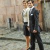 Arrivée de la princesse Madeleine et du prince Carl Philip au Parlement.
Le roi Carl XVI Gustaf de Suède, la reine Silvia, la princesse Victoria, le prince Daniel, le prince Carl Philip et la princesse Madeleine procédaient le 18 septembre 2012 à l'ouverture du Parlement, à Stockholm.