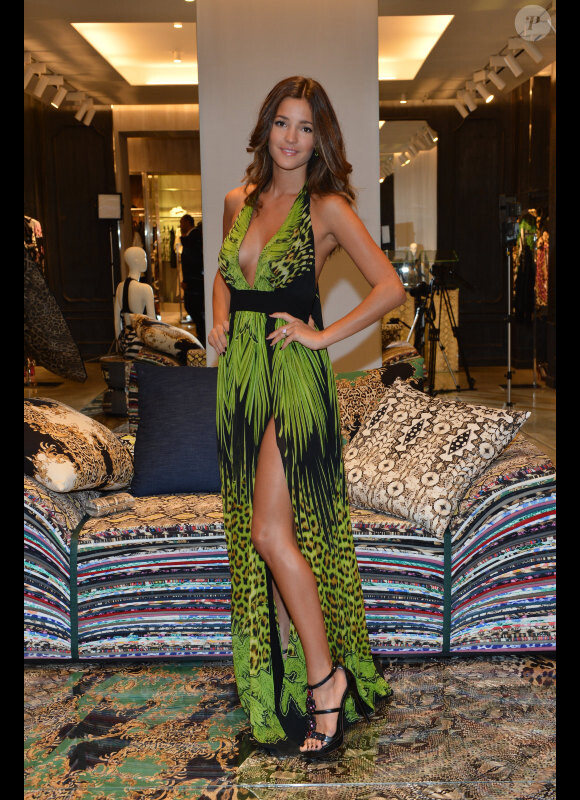 Malena Costa lors de la soirée Cavalli dans la boutique pendant la Fashion Week de Milan, collection printemps/été 2013, le 21 septembre 2012