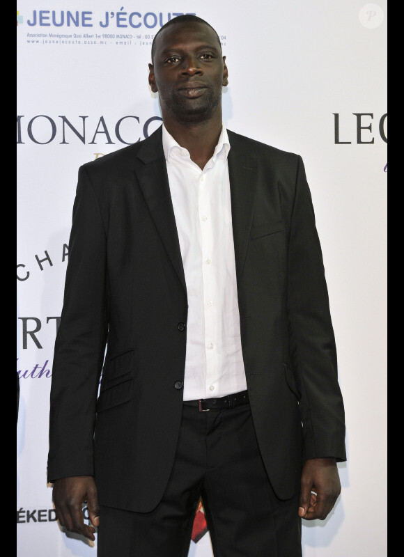 Omar Sy lors de la première édition du gala de charité "Monaco par coeur" au profit des associations Jeune J'écoute er CéKeDuBonheur à Monaco, le 22 septembre 2012