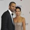 Tony Parker et sa compagne Axelle lors de la première édition du gala de charité "Monaco par coeur" au profit des associations Jeune J'écoute er CéKeDuBonheur à Monaco, le 22 septembre 2012