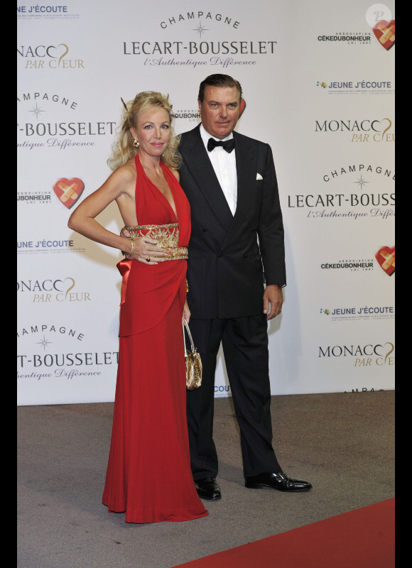 Camilla et Charles de Bourbon Siciles lors de la première édition du gala de charité "Monaco par coeur" au profit des associations Jeune J'écoute er CéKeDuBonheur à Monaco, le 22 septembre 2012