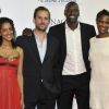 Fred Testot et Omar Sy lors de la première édition du gala de charité "Monaco par coeur" au profit des associations Jeune J'écoute er CéKeDuBonheur à Monaco, le 22 septembre 2012