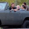 Ryan Gosling et Rooney Mara tournent des scènes du nouveau film mystérieux de Terrence Malick à Austin, Texas. Le 23 septembre 2012.