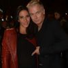 Franck Dubosc et Danièle, enceinte, à la soirée organisée à L'Arc en l'honneur du film Les Seigneurs à Paris, le 24 septembre 2012.