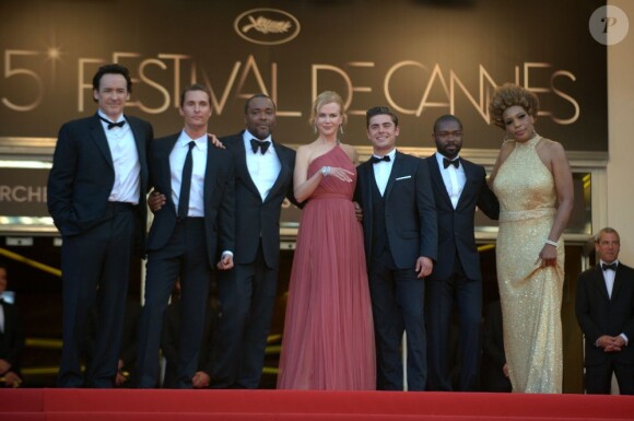 John Cusack, Matthew McConaughey, Lee Daniels, Nicole Kidman, Zac Efron, David Oyelowo et Macy Gray au Festival de Cannes pour présenter Paperboy en mai 2012.