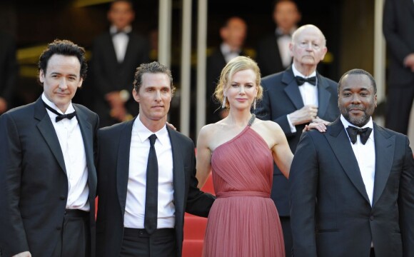 John Cusack, Matthew McConaughey, Nicole Kidman et Lee Daniels au Festival de Cannes pour présenter Paperboy en mai 2012.