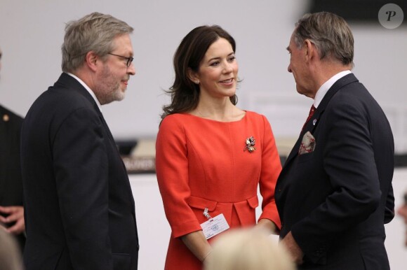 La princesse Mary de Danemark à New York le 27 septembre 2012 pour le lancement de la campagne Why Poverty ?.