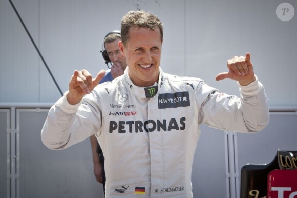 Michael Schumacher lors des qualifications du Grand Prix de Monaco le 26 mai 2012