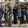 La famille royale d'Espagne était rassemblée en tenue officielle le 1er octobre 2012 pour la remise de la Croix du mérite collectif San Fernando au régiment de cavalerie Alcantara.