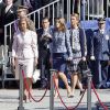 La famille royale d'Espagne était rassemblée en tenue officielle le 1er octobre 2012 pour la remise de la Croix du mérite collectif San Fernando au régiment de cavalerie Alcantara.