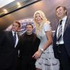 L'inauguration de la boutique Breitling à Paris en octobre 2012 avec André Uzan, DG de la marque, José Garcia et Victoria Silvstedt
