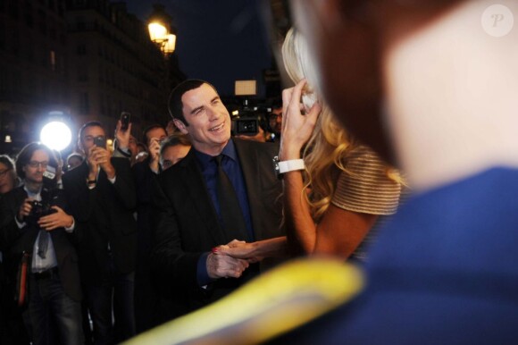 L'inauguration de la boutique Breitling à Paris en octobre 2012 en présence de John Travolta