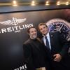 L'inauguration de la boutique Breitling à Paris en octobre 2012 avec José Garcia et André Uzan