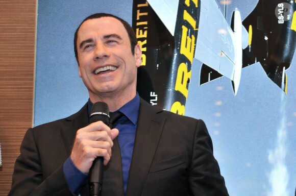 L'inauguration de la boutique Breitling à Paris en octobre 2012 avec John Travolta, invité d'honneur