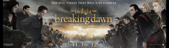 Bannière promotionnelle de Twilight - chapitre 5 : Révélation (2e partie)