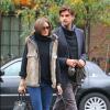Olivia Palermo et son petit ami Johannes Huebl dans les rues de New York, le 8 octobre 2012.