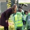 Kate Middleton en visite dans un parc botanique à Newcastle le 10 octobre 2012
