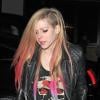Avril Lavigne quitte son hôtel de Londres le octobre 2012.