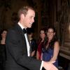 Le prince William au palais St James le 12 octobre 2012 pour la remise de prix de la Fondation SkillForce dont il est le parrain, lors du dîner de gala du 100 Women in Hedge Funds.