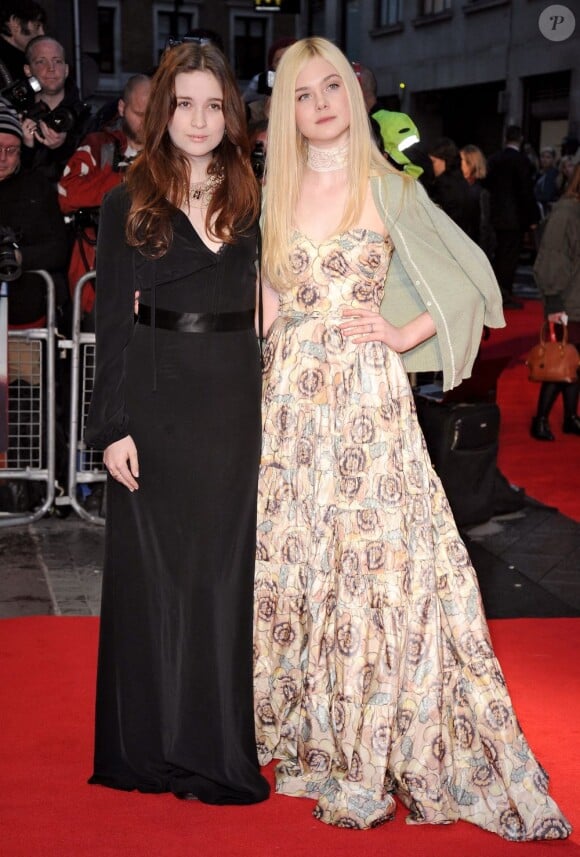 Alice Englert et Elle Fanning à la première de Ginger and Rosa au BFI London Film Festival. Londres, le 13 octobre 2012.