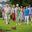 La famille royale de Danemark à Grasten en juillet 2012