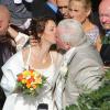 Thierry Olive lors de son mariage avec la belle Annie, le 14 septembre 2012 à Gavray