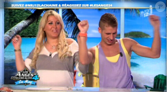 Loana et Benoît dans les Anges de la télé-réalité 4, le mag, lundi 30 avril 2012 sur NRJ 12